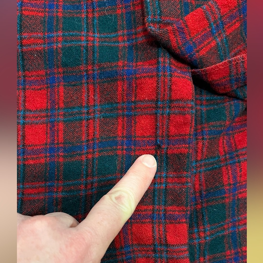 Pendleton Red Green Wool Flannel - image 5